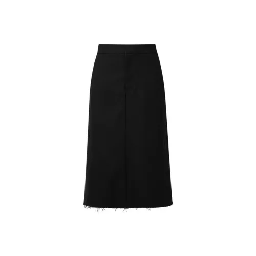 D'zzit Повседневный Длинный Юбка Женские Черный