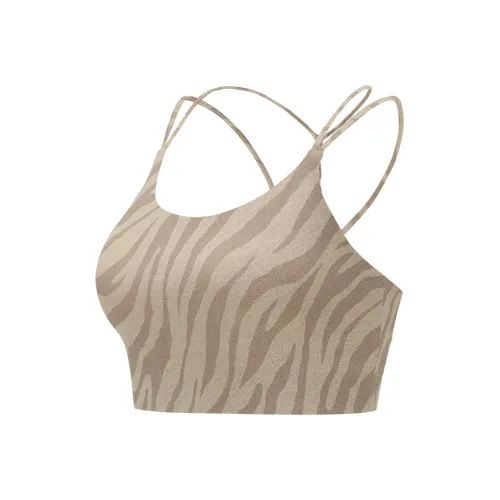 Particle Fever Спортивное белье Женское Латте Зебра с принтом