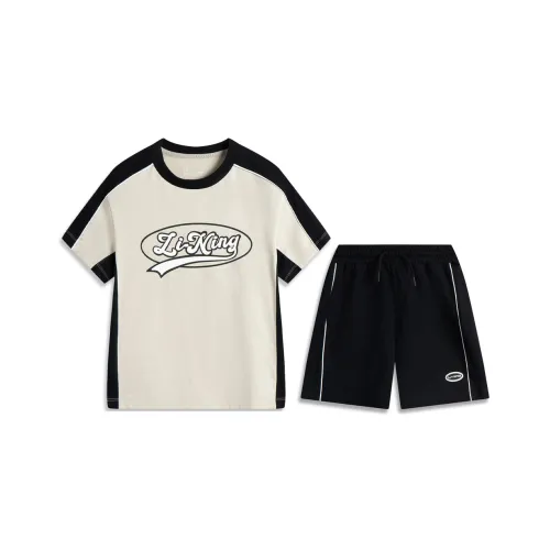 LINING YOUNG Повседневная спортивная одежда Sports Life Collection SS25 Рассвет Серый Черный Детский