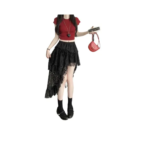 Si Bei'er Повседневный Длинный Юбка Женские