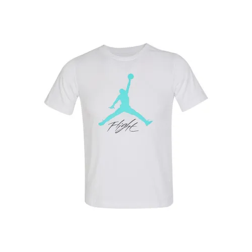 Джордан Белый Школьный возраст T-рубашки