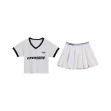 Комплект одежды (Белый топ + Белая юбка)