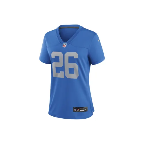 nike NFL Jahmyr Gibbs Detroit Lions Регби Джерси Женские Синий