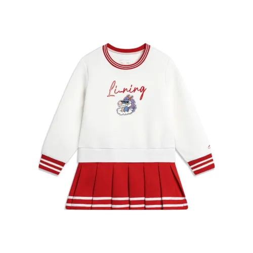 LINING YOUNG Детское платье Sports Life Collection Айвори Ruyi Красный Baby