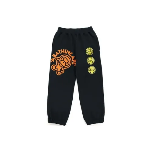 A BATHING APE Вязаные тренировочные штаны для детей