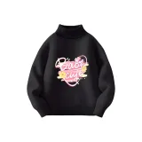 [Комбинированная нить Core-Spun Водолазка] Черный Радость Белль