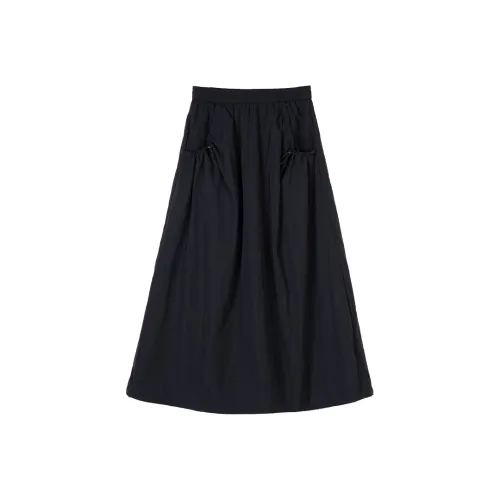 THE SEA LIFE Повседневный длинный юбка женский черный маг