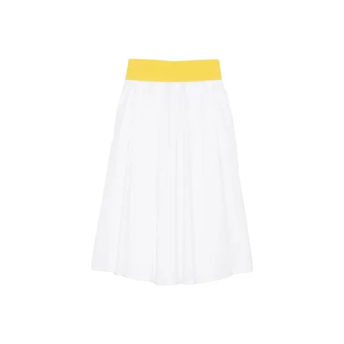 MSGM SS25 Повседневный Длинный Юбка Женская Белая