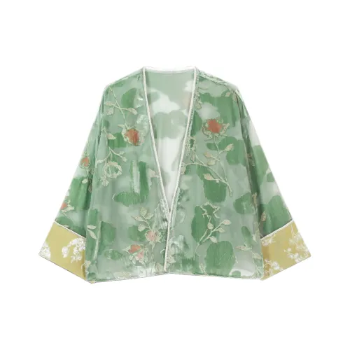 GUOGUOWOMEN Ханьфу Женские Нефритовый Волна Корт