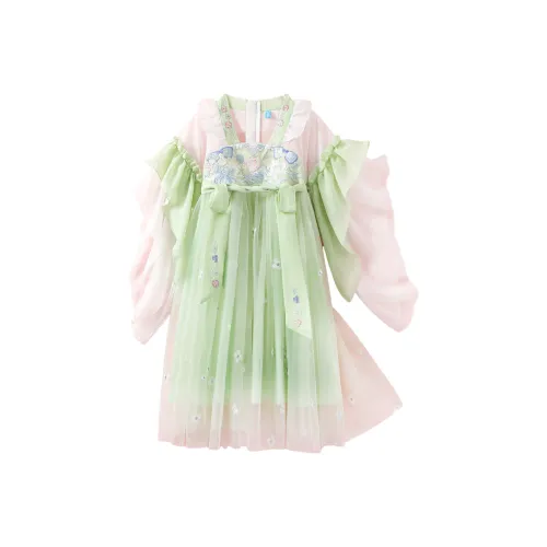 October Mommy Платье Ханьфу Bishan IS Зеленый Детский