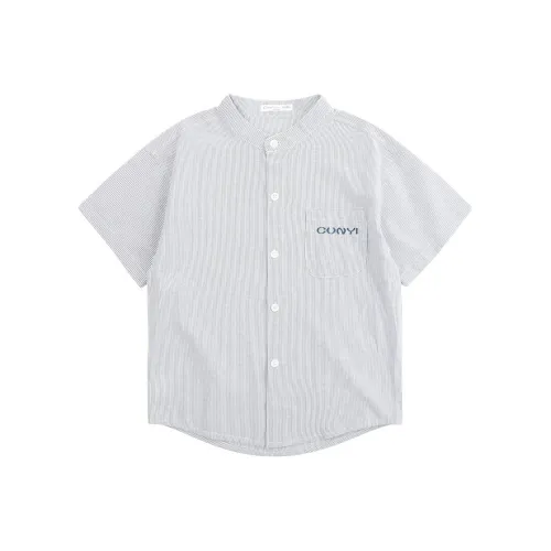 Pure and Good Рубашка Синие Белые Полоски Детская