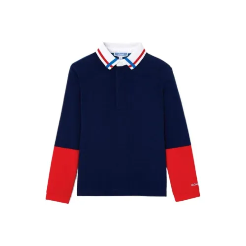 JACADI Поло Морской Синий Детское 3-7 Лет