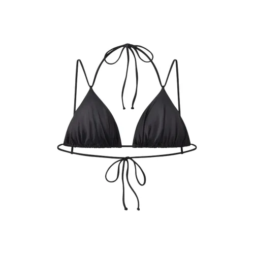 Khy FW24 Drop 010 Ruched Бикини Треугольный Топ Бикини Женский Черный