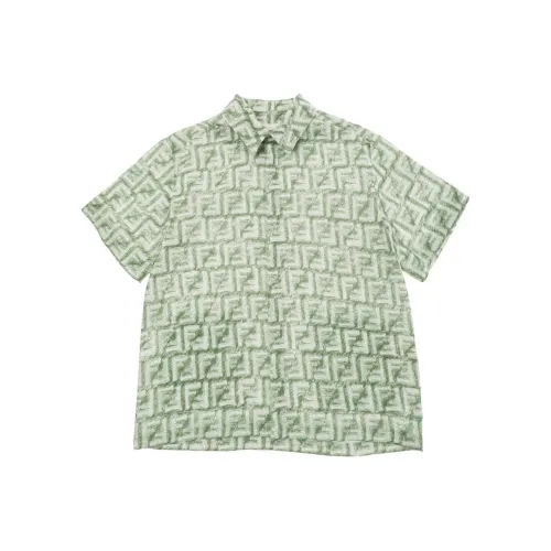 FENDI Зеленые Kids Рубашки