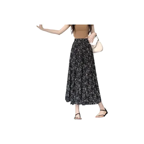 GOSO Повседневный Длинный Юбка Женская Черная