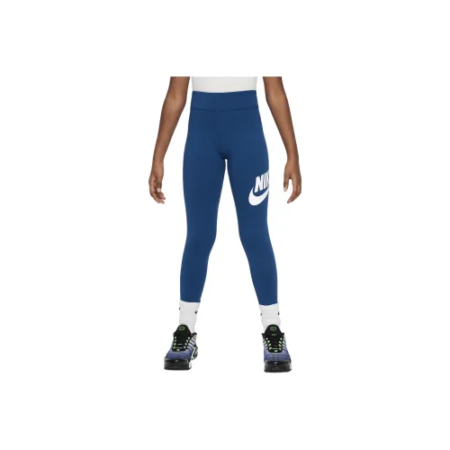 nike Sportswear Essentials Series Вязаные Тренировочные Штаны Детские Синие