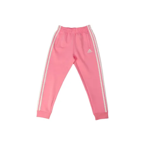 Детские Adidas Вязаные Тренировочные Штаны Розовые Белые