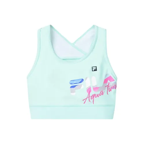 FILA KIDS Облегающий детский купальник для подростков Fluorite зеленый