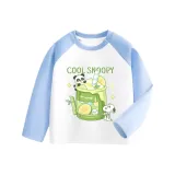 [Реглан с длинным рукавом] Белый & Синий, Зеленый & Бамбук, Nubi