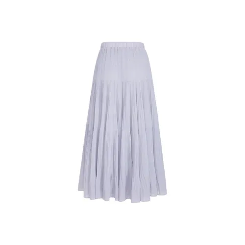 ZSFA Повседневный Длинный Юбка Женская Фиолетовая