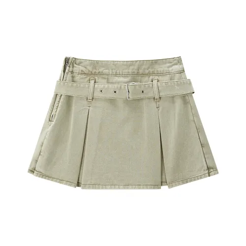 LEDIN Джинсовые шорты Женские Feast Зеленый