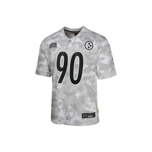 nike Dri FitNFL T-рубашка T.J. Watt Pittsburgh Steelers Salute To Service зеленый камуфляж подростки