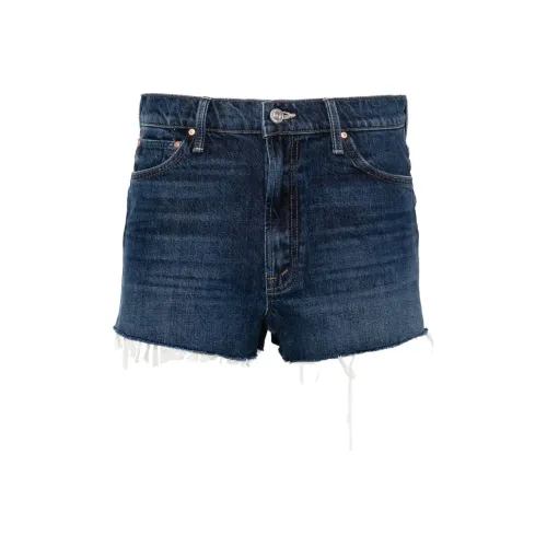 MOTHER Джинсовые шорты Женские Индиго