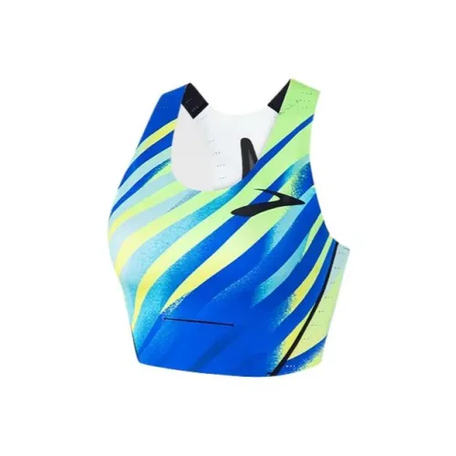 Brooks SS25 Спортивные жилеты Женские Зеленый Королевский синий