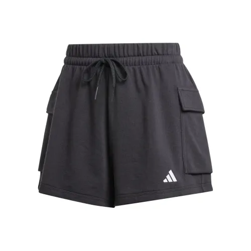 Adidas Essentials Черные/Белые Женские Шорты Карго