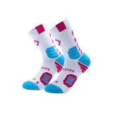 Белый/Розово-красный