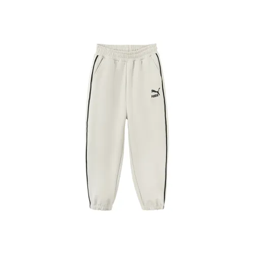 Детские PUMA Вязаные Спортивные Штаны Sportstyle Collection Pants Премиум Серый