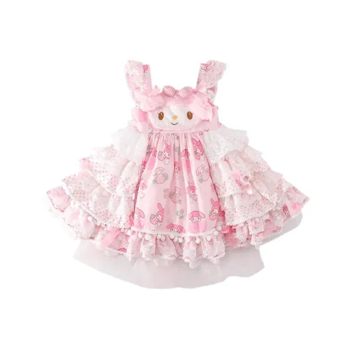 Хелло Китти Платье My Melody Один Юбка Дети Возраст 3-7 Лет