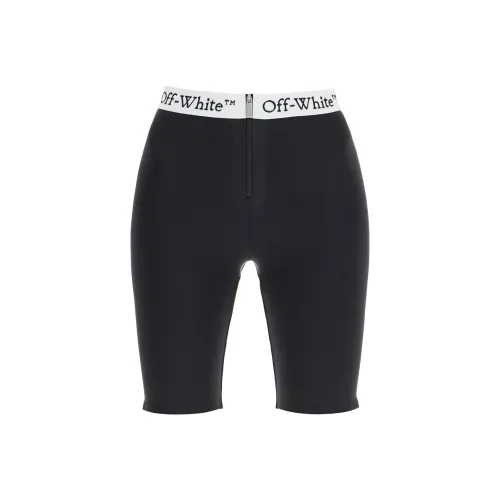 Off Белый черный Женские спортивные шорты