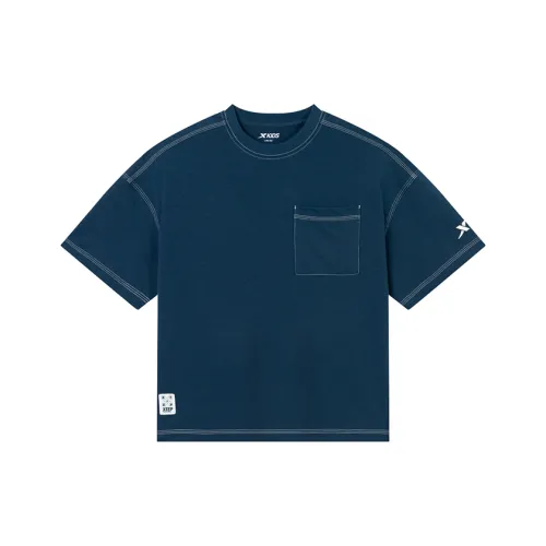 XTEP T-Shirt SS25 Imperial Blue Teenagers