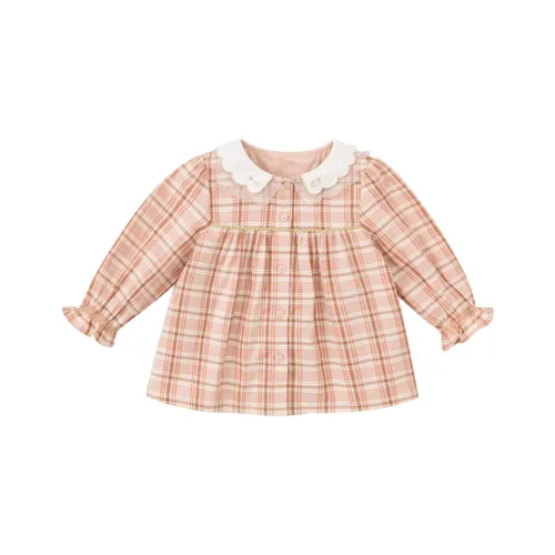 DAVE BELLA Рубашка Розовая Клетка Дети Возраст 3-7 Лет