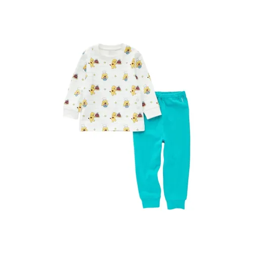 UNIQLO Пижамный комплект для малыша изумрудно-зеленый