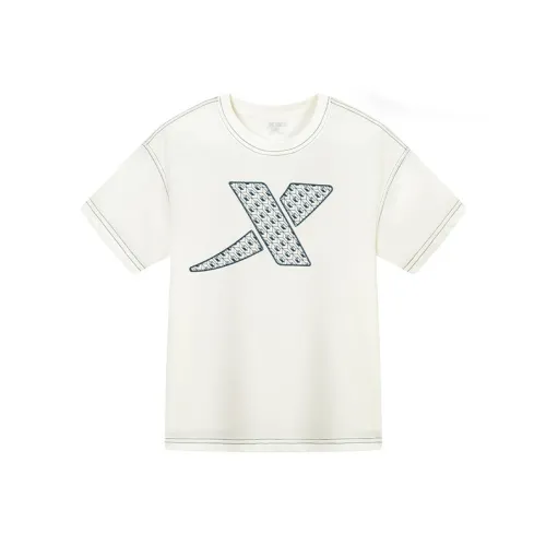 XTEP T-Shirt SS25 Элегантный Белый Подростки