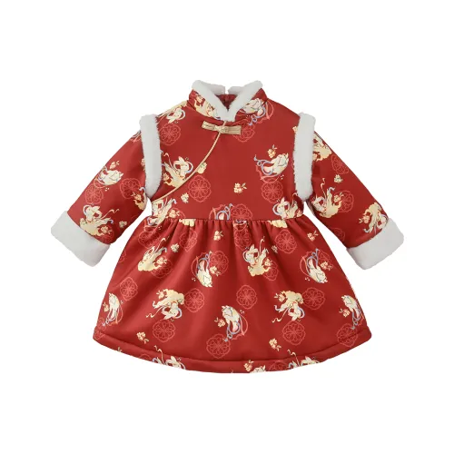 JELLYBABY Ханьфу Красный для детей в возрасте 3-7 лет