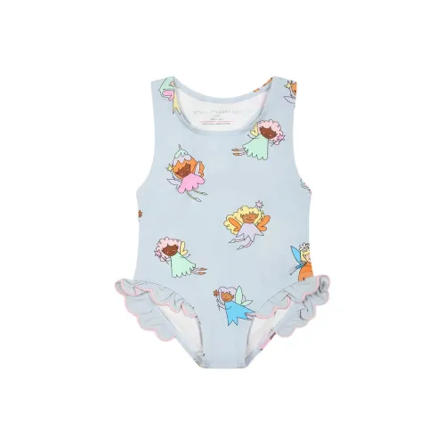 Stella McCartney Детская одежда Персонаж мультфильма Круглый вырез Без рукавов Синий Младенец и Малыш