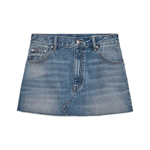 ZARA Trf Джинсовые короткие юбки Женские Blue