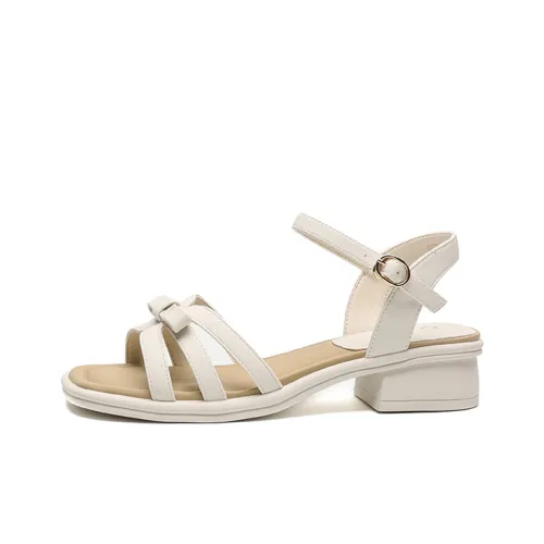 JOSINY One Ремешок Сандалии 3,5CM Женские Экрю