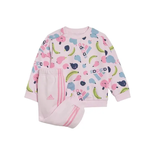 Adidas Прозрачный Розовый/Молитва Розовый Детский Сад Комбинезоны / Ползунки