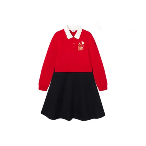 XTEP Платье JEWEL Red Pure Black Teenagers