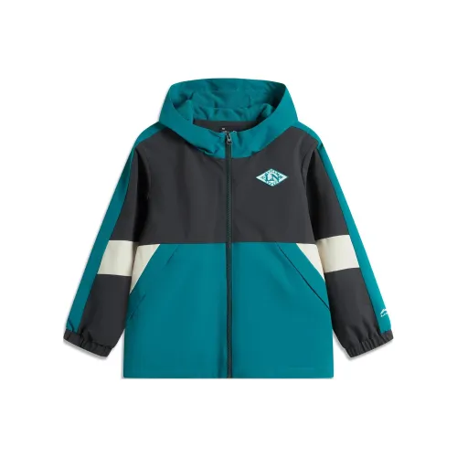 LINING YOUNG Куртка Sports Life Collection Угольно-черный Azure Dome Синий Sandalwood GREY Подростки