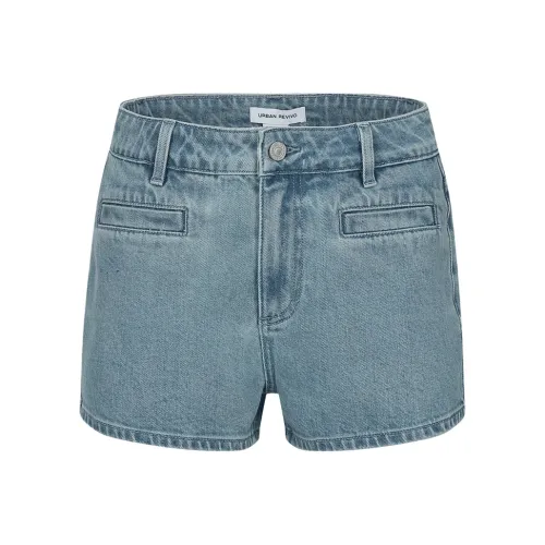 URBAN REVIVO Джинсовые шорты Женские Blue
