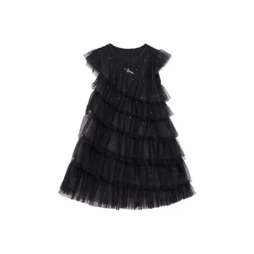 Mitti Платье Черное Children Возраст 3-7 лет