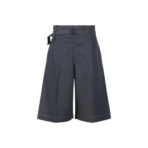 ISSEY MIYAKE Джинсовые шорты Женские Морской синий