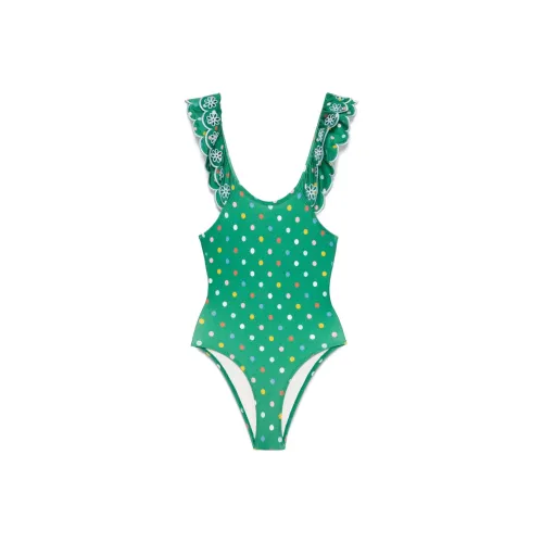 Zimmermann SS25 Облегающий купальник для малышей цвет лесной зелени