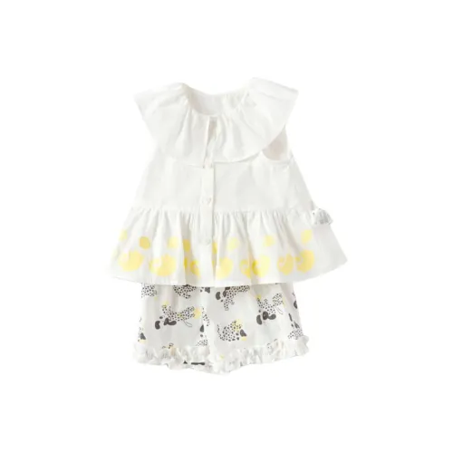 BALABALA Детский и Младенческий Костюм Белый и Желтый Тон Малыш