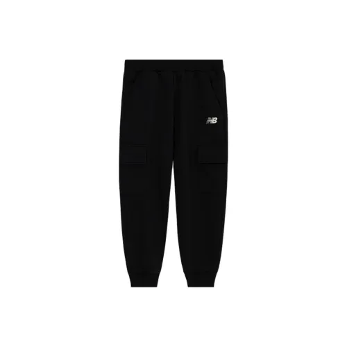 Детские 3-7 лет New Balance совместный бренд Вязаные тренировочные штаны NB Черный